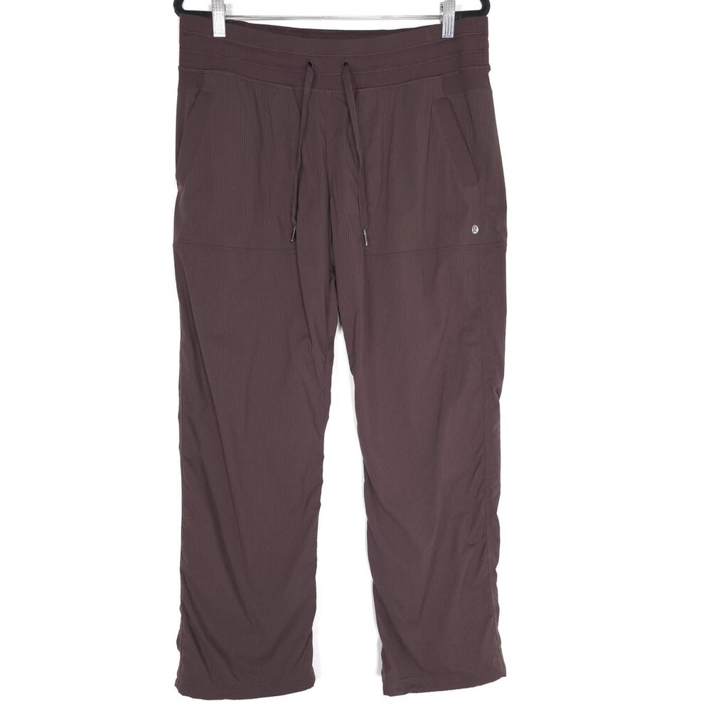 LULULEMON‎ Dance Studio Crop II Pants Women 12 Stretch Drawstring Athletic